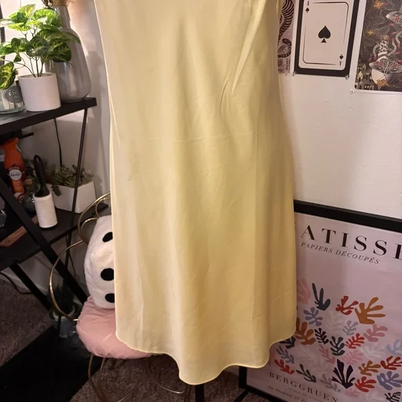 Calvin Klein Lemon Slip Dress Size 10 NWT - Picture 3 of 11
